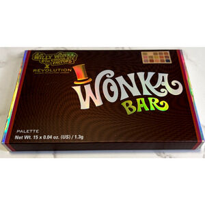 Revolution X Willy Wonka Chocolate Golden Ticket 15 Eyeshadow Palette NIB (AA)